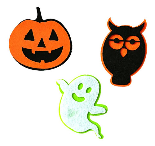 3pcs / Set Tela De Halloween Fantasma Calabaza Letrero