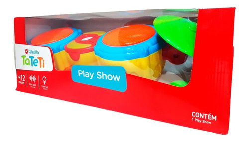 Imagen 3 de 6 de Batería Infantil Musical C/ Luces Y Sonidos Calesita Art 829 Color Multicolor