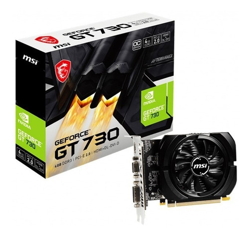 Imagen 2 de 3 de Tarjeta De Video Geforce Gt 730 4 Gb Ddr3 Pci-e 2.0 Tienda