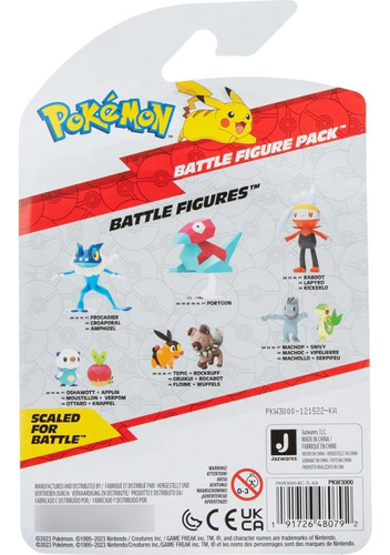 Pokemon Pack Set X2 Tepig + Rockruff Jazwares Figuras Muñeco