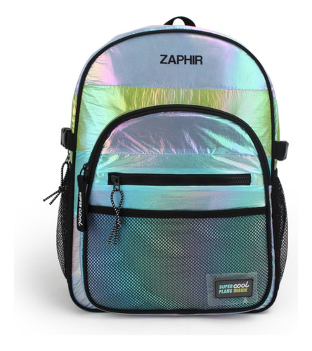 Mochila Zaphir Super Cool 18 Pulgadas Combinada Metalizada