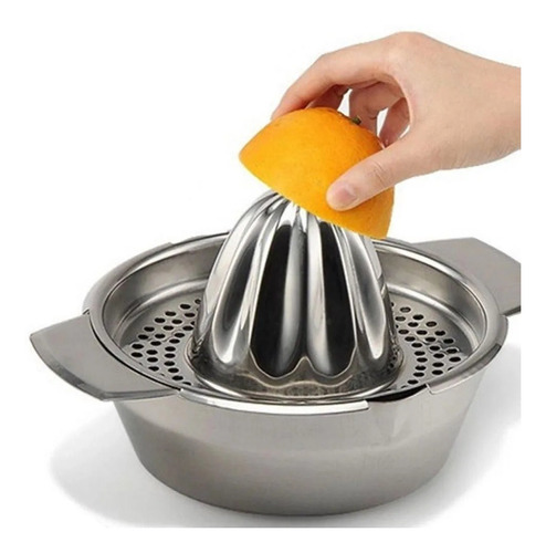 Espremedor Manual De Laranja Limão Frutas Em Inox