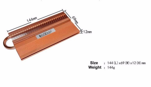 Dissipador - Cooler Universal P Memoria Ram Com Heat Pipe