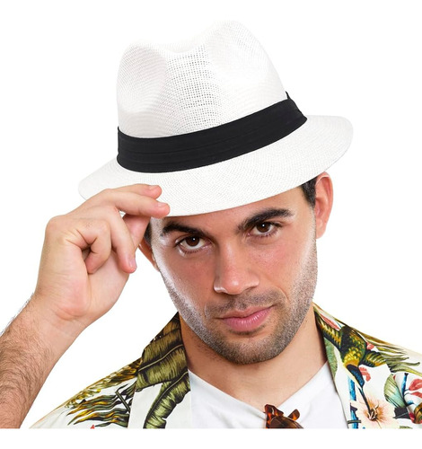 Sombrero De Paja Panamá Fedora Para Hombres Y Mujeres, Sombr