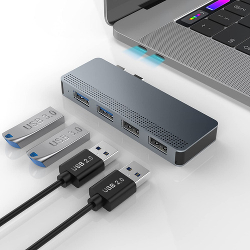 Adaptador Usb C Para Macbook Pro/air, 4 En 2 Usb C Hub Macbo