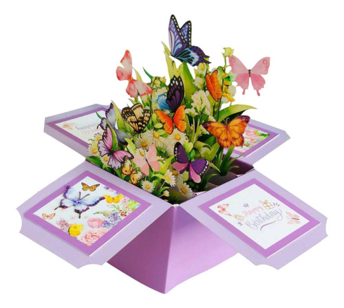 Bouquet De Flores De , Tarjeta De Felicitación, Violeta