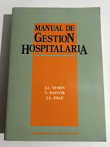 Libro Manual De Gestión Hospitalaria - Temes - Oferta