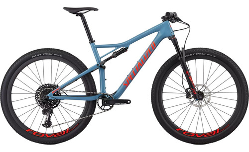 Mountain bike masculina Specialized Epic Expert  2019 R29 S 12v frenos de disco hidráulico cambio SRAM GX Eagle color gloss storm grey/rocket red