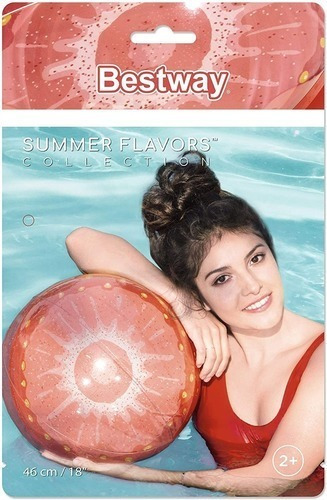 Imagen 2 de 4 de Pelota Inflable Para Pileta Playa Frutas 46cm 31042 Edu