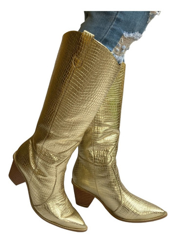 Imagen 4 de 10 de Botas Vaqueras Dama Felipe Rentería Tacón 7cms 100% Piel
