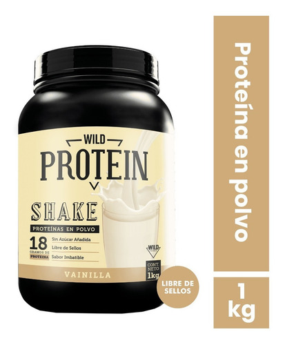 Wild Foods Proteina En Polvo 1kg Sabor Vainilla