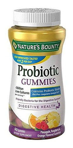 Gomitas Probioticas Nature`s Bounty Para La Salud Digestiva