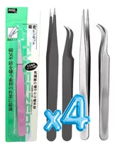 Comprar 4 Piezas Pinzas Curva Y Recta Aplicación Extension Pestañas 