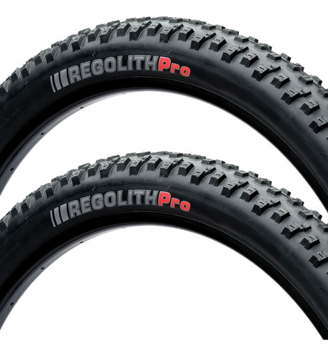 Par Pneu Aro 29 X 2.20 Kenda Regolith Pro Tr Tubeless 120tpi Cor Preto