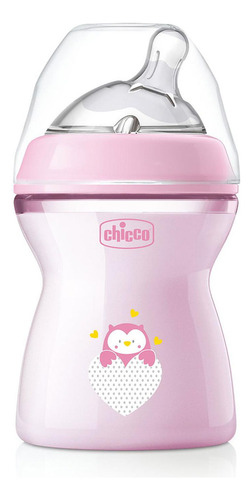 Chicco Biberón Natural Feeling 250 Ml Rosa Para Bebés