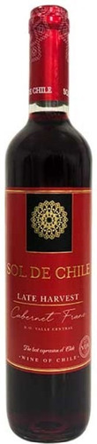 Vino Sol De Chile Late Harvest Cabernet Franc 500cc 3 Uni