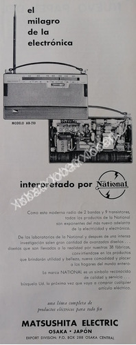 Cartel Retro Radios De Bolsillo National 1959 /345