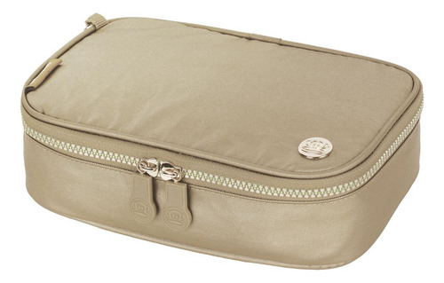 Estojo Box Paul Frank Light Colors - Sestini Cor Dourado Nome Do Desenho Liso