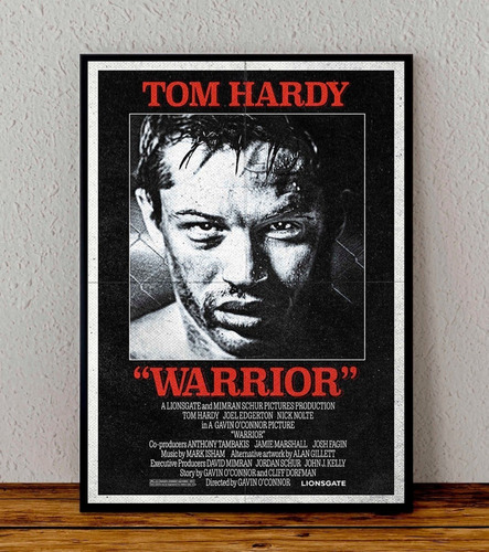 Cuadro 33x48 Poster Enmarcado Warrior Pelicula Tom Hardy