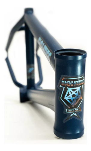 Cuadro Bicicleta Bmx Cromo Eighties Painkiller 20,6 Black Color Negro