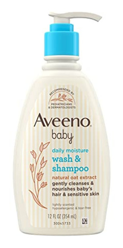 Aveeno Baby Daily Moisture Gentle Body Wash & Shampoo Con Ex