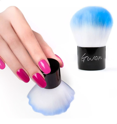Pincel Espanador Pó Unha De Gel Acrigel Pompom Mini Kabuki