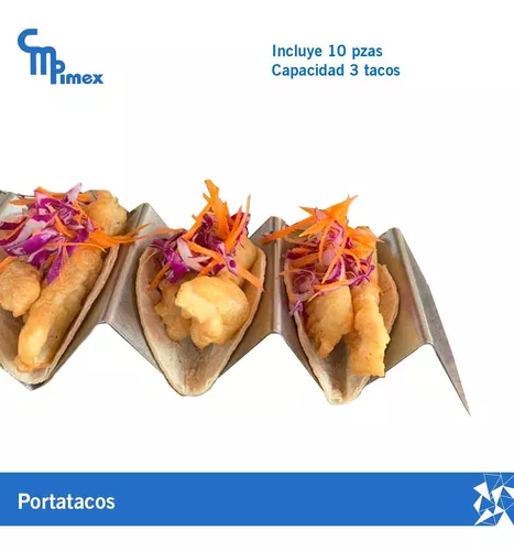 Porta Tacos Paquete De 10 Piezas