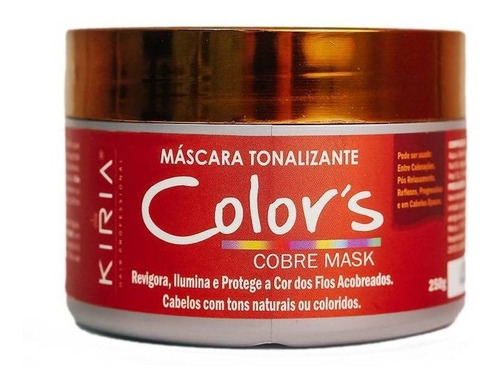 Máscara Tonalizante Cobre Kiria 250ml