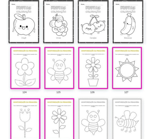 Pacote De Desenhos Infantis P/ Colorir 270 Folhas Em Pdf