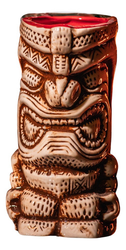 Taza Tiki Ancestral, Vaso Cerámica 420 Ml Cóctel, Pub, Hawai