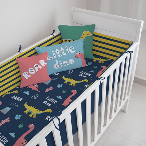 Juego De Cuna Beikia Litttle Dino 95 X 140 Cm.