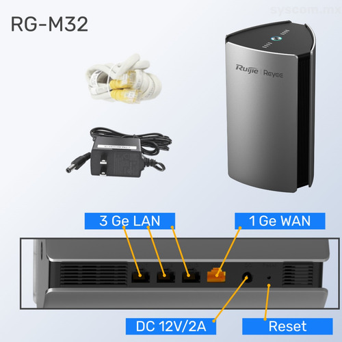 Router Wi-fi 6 2402 Mbps Boton Aunto-enlace Rg-m32 Cloud