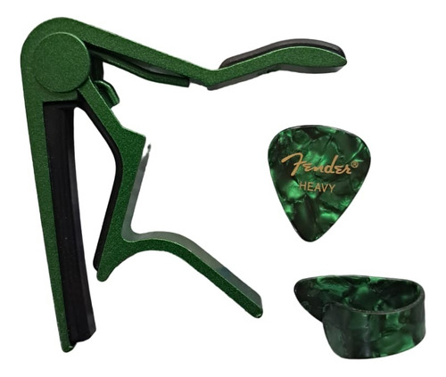 Picks Pajuela Uñas Para Guitarra + Capotraste Envio Gratis