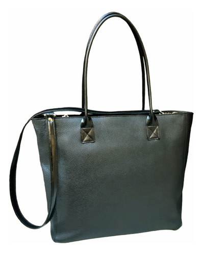 Tote Bag Cartera  Dolores 100% Cuero Negro Orifaz