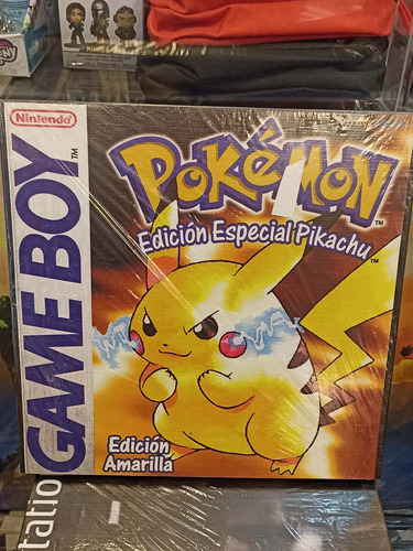 Pokemon Yellow Portada Gameboy Impreso En Tela Pvc 30 X 30