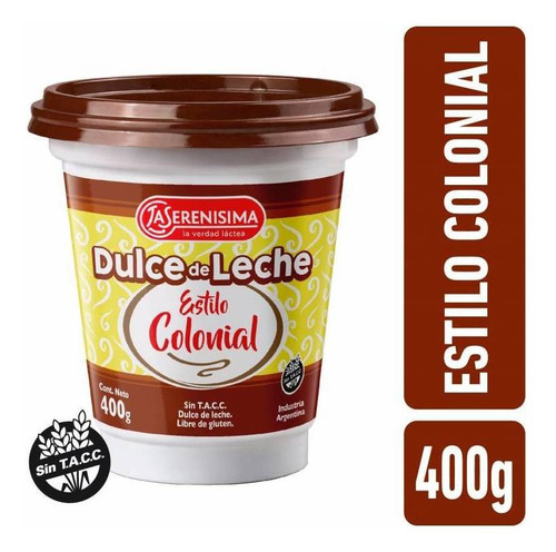 Dulce De Leche Estilo Colonial La Serenísima 400 Gr