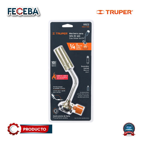 Mechero Para Lata De Gas De 1/4 De Vuelt