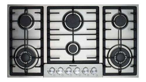 Imagen 1 de 5 de Parrilla a gas Hisense HGH961SS plateada 127V
