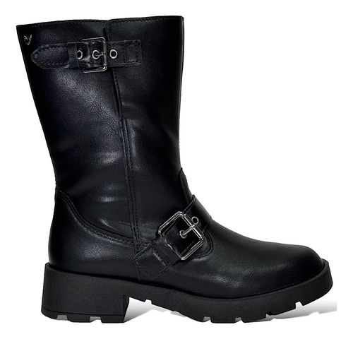 Bota Mississipi Biker Feminina Cano Médio Ma221 Pto