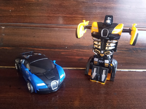 Pack 2 Autos Robots + Adhesivos Autobots
