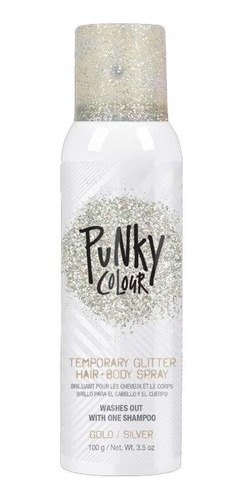 Punky - Spray Temporal De Color Con Purpurina Para Cabello .