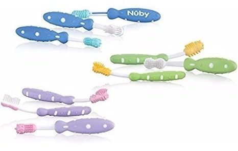 Nuby Set De Cepillos De Dientes