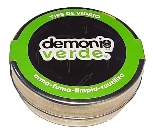 Filtro De Vidrio 5u. Demonio Verde Tips Boquilla Grande 8mm