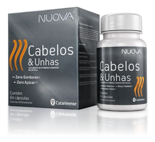 Cabelos E Unhas Nuova - 60 Cápsulas - Catarinense Pharma