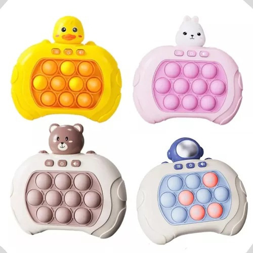 Brinquedo Mini Game Pop It Fast Push Anti Stress Cor Coelha