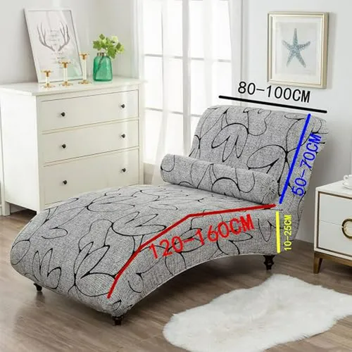 Funda De Silla Chaise Lounge Sin Brazos Para Sala Y Dormitor