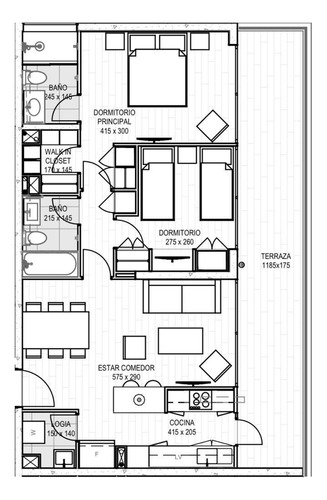Moderno Y Tech 2d/2b + Gran Terraza