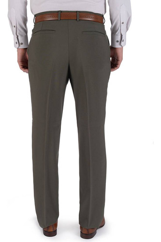 Imagen 2 de 5 de Pantalón Yale Hombre Vestir Liso Sin Pinzas Recto Marquiz