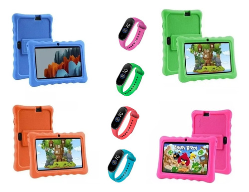 Tablet Para Niños Quad Core 7 Doble Camara Control Internet 