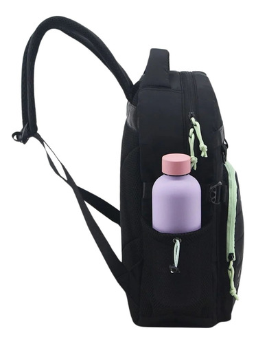 Mochila Becky Influencer Negro Liso
